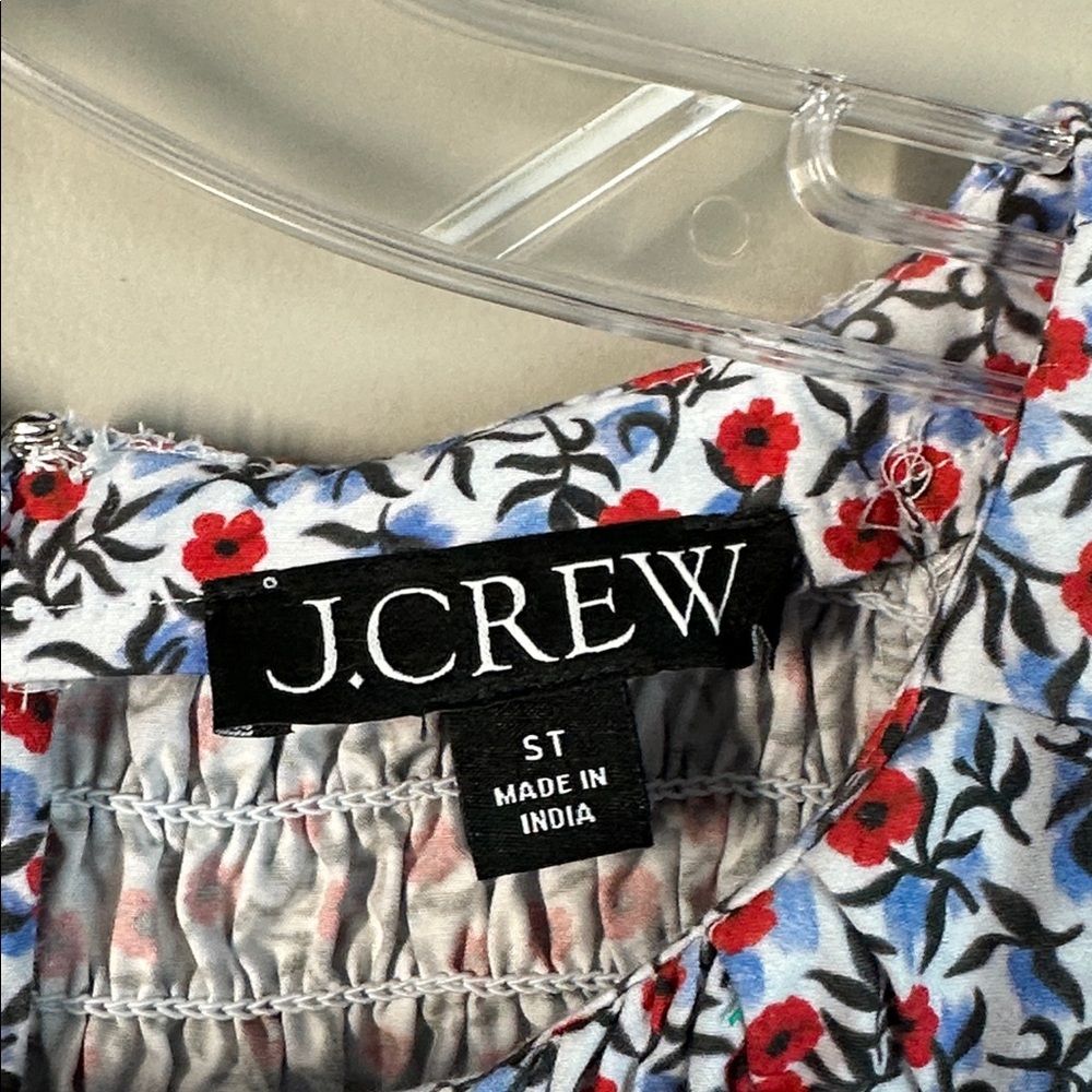 J.Crew Poppy Cotton Poplin Meadow Midi Dress Size ST - Picture 10 of 16